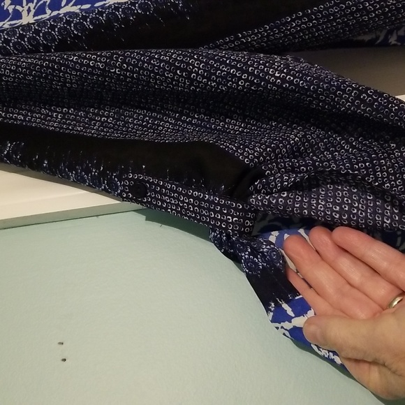 Melissa Paige Blouse/Tunic size 1X, multi blue colors - Picture 5 of 9